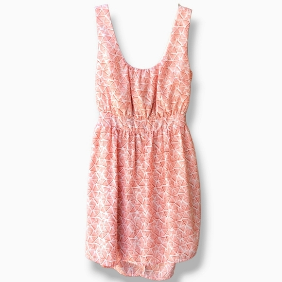 ANNABELLA Peekaboo Back Sundress Red Orange - Picture 3 of 13